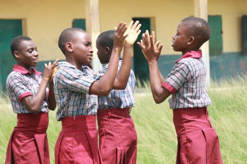 Ufoma and Friends Playing