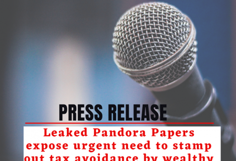 Leaked Pandora Papers expose urgent need to stamp out tax avoidance by wealthy and political elite