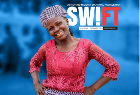 Smiling face of a community woman who has benefitted from ActionAid Nigeria's work